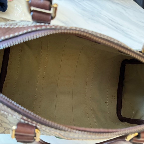 Gucci Coated Canvas Boston Satchel Bag - Picture 7 of 8